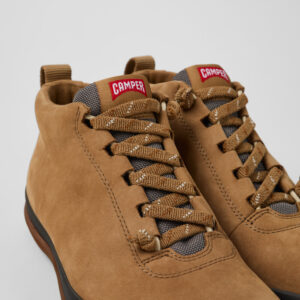 Peu Pista GORE-TEX Brown Nubuck and Textile Ankle Boots for Women