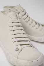 Peu Stadium White non-dyed leather sneakers for women