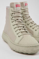 Ground PrimaLoft® MICHELIN Light gray textile and leather ankle boots for women