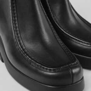 Kaah Black leather boots for women
