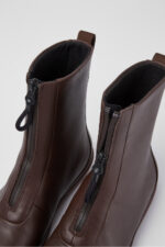 Peu Pista GORE-TEX Brown leather zip boots