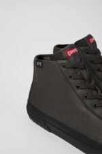 Camaleon Gray leather boots for women