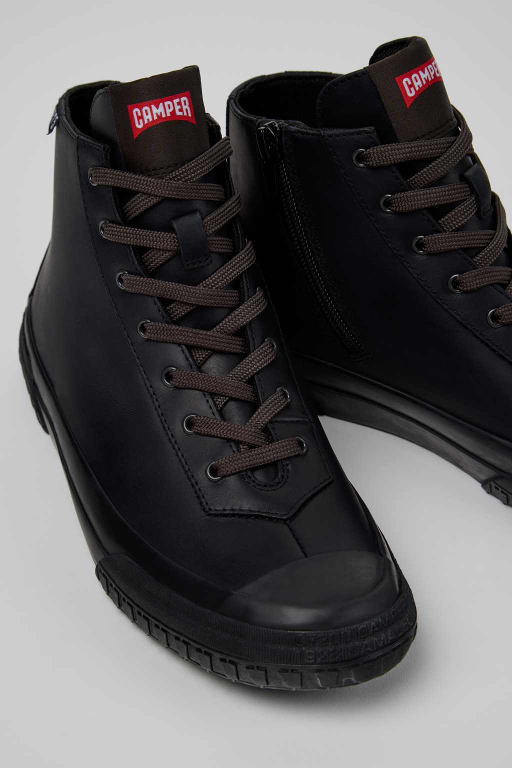 Camaleon Gray Rubber Sneaker Booties for Women.