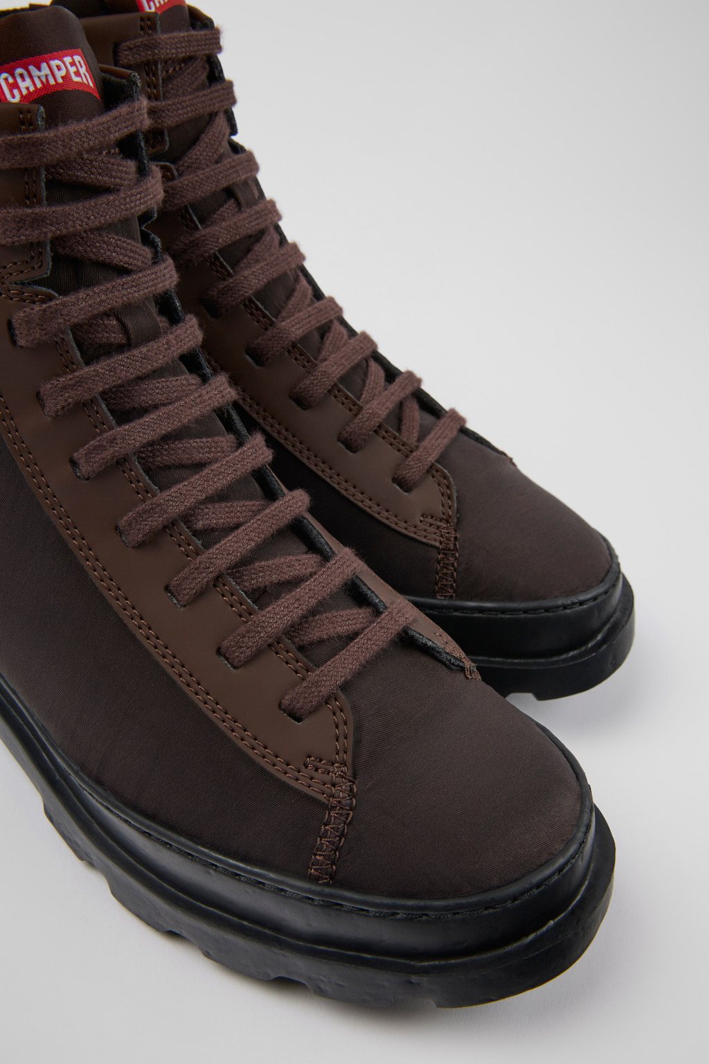 Brutus PrimaLoft® Brown lace-up boots for women