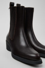 Bonnie Brown leather boots for women