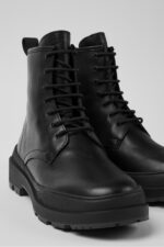 Brutus Trek GORE-TEX Black leather lace-up ankle boots for women