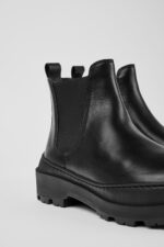 Brutus Trek MICHELIN Black leather ankle boots