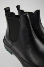Brutus Trek MICHELIN Black leather ankle boots for women