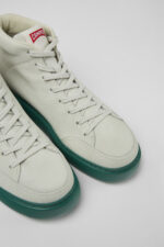 Runner K21 White non-dyed leather sneakers for women