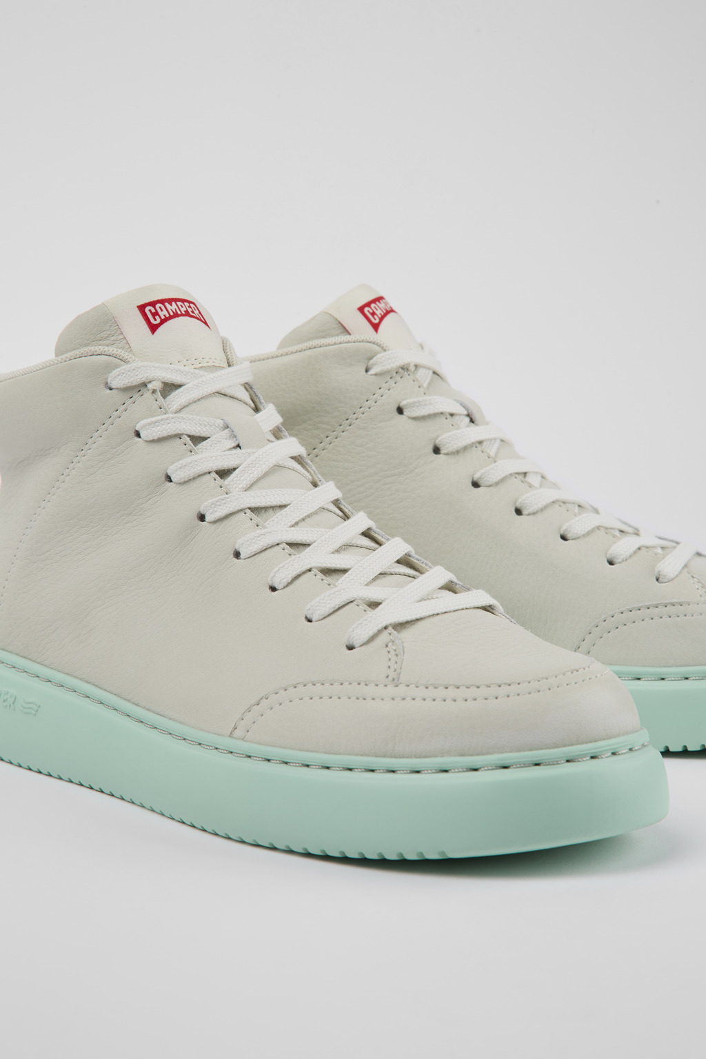 Runner K21 White Leather Sneaker Bootie for Women