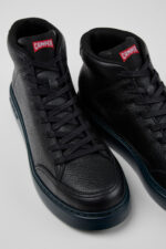 Runner K21 Black leather sneakers for women