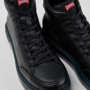Runner K21 Black leather sneakers for women