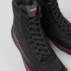 Peu Pista MICHELIN Gray recycled nylon and leather boots for women