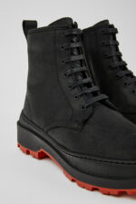Brutus Trek MICHELIN Black nubuck ankle boots for women