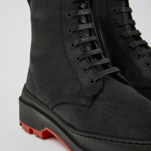 Brutus Trek MICHELIN Black nubuck ankle boots for women