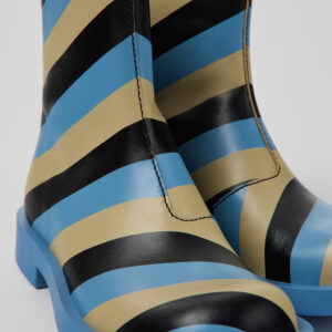 MIL 1978 Multicolored leather ankle boots for women