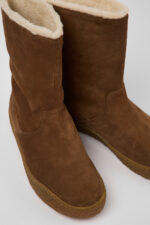 Peu Terreno Brown nubuck boots for women