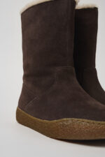 Peu Terreno Brown Nubuck Boots for Women