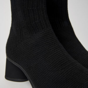Kiara TENCEL® Black textile boots for women