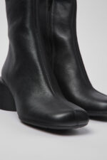 Niki Black leather boots for women