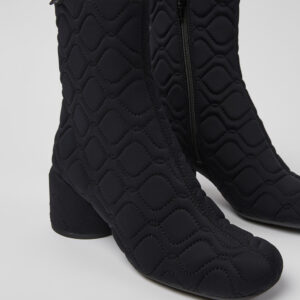 Niki Black textile boots for women