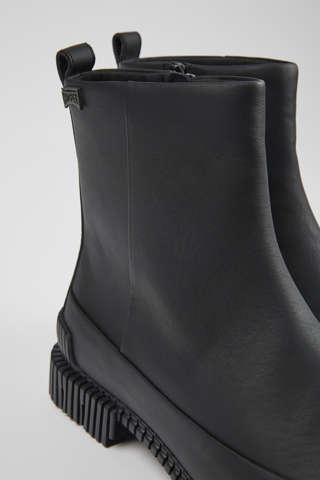 Pix Black leather boots for women