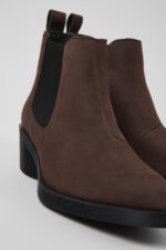 Bonnie Brown nubuck ankle boots for women