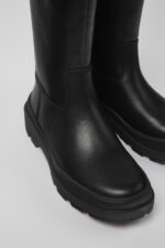 Brutus Trek MICHELIN Black leather boots for women