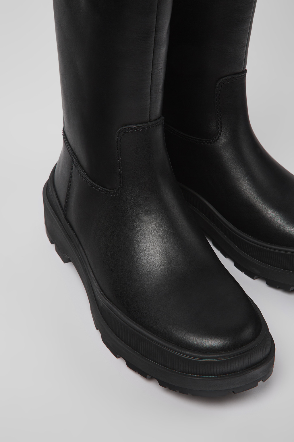 Brutus Trek MICHELIN Black leather boots for women