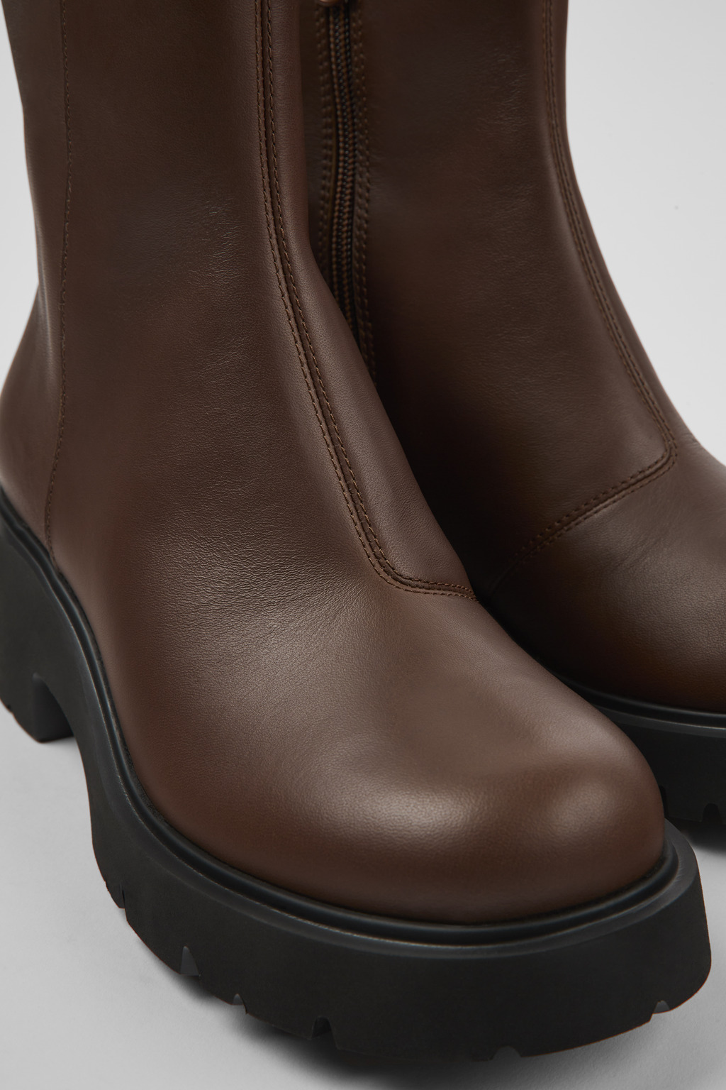 Milah HYDROSHIELD® Brown leather boots for women