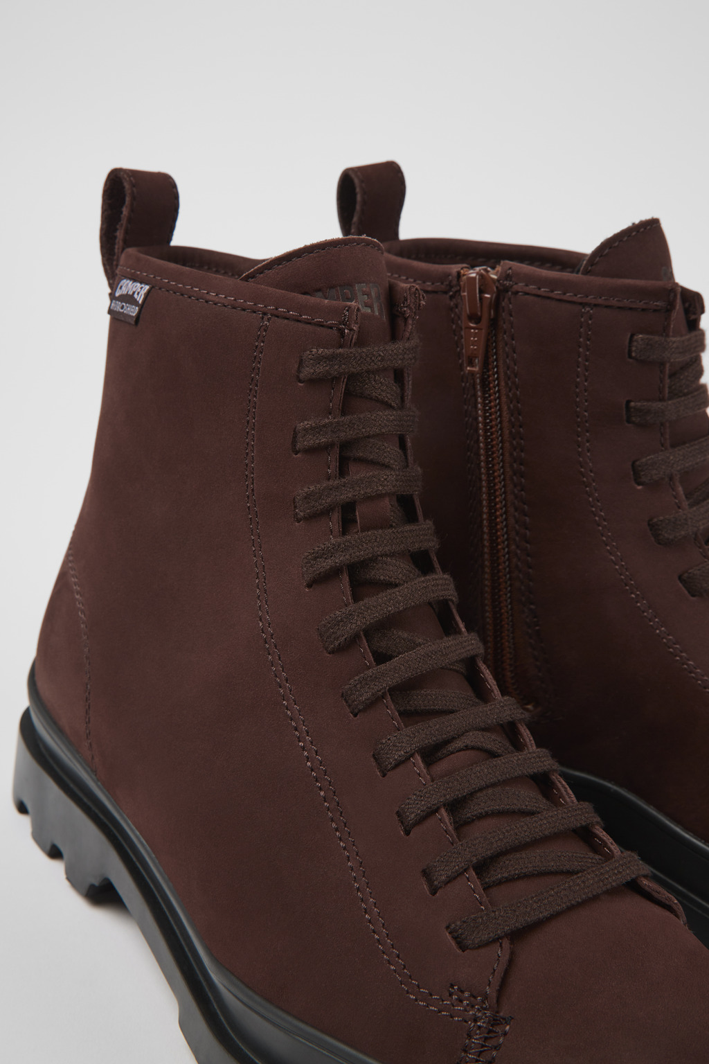 Brutus HYDROSHIELD® Burgundy leather lace-up boots for women