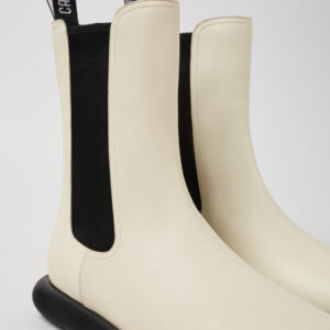 Onda White Leather Boots for Women