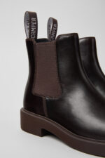 Dean Brown leather ankle boots for women