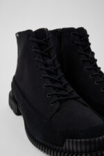 Pix TENCEL® Black Textile Ankle Boots for Women