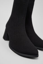 Kora - TENCEL Black TENCEL™ Lyocell Mid Boots for Women.