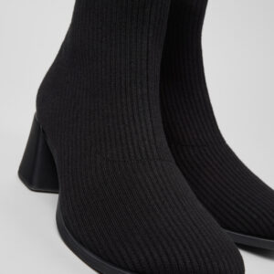 Kora - TENCEL Black TENCEL™ Lyocell Mid Boots for Women.