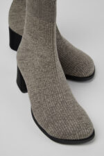 Kora - TENCEL Gray TENCEL™ Lyocell Mid Boots for Women.