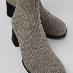 Kora - TENCEL Gray TENCEL™ Lyocell Mid Boots for Women.