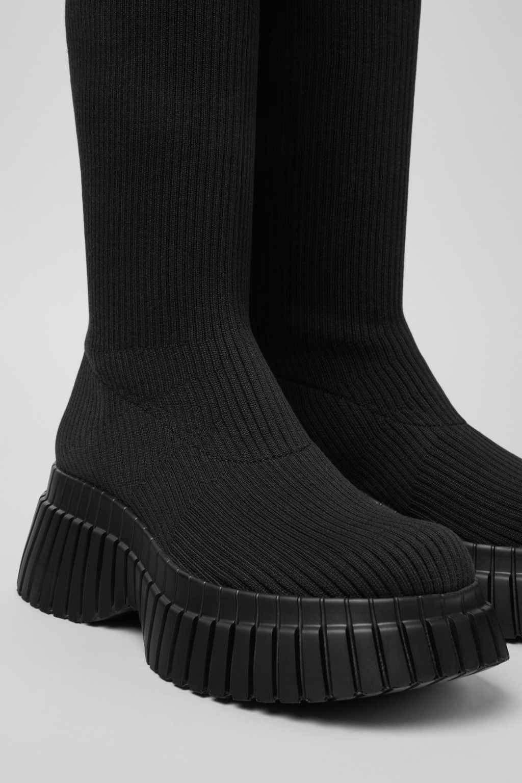 Pix BCN - TENCEL Black TENCEL™ Lyocell Mid Boots for Women.