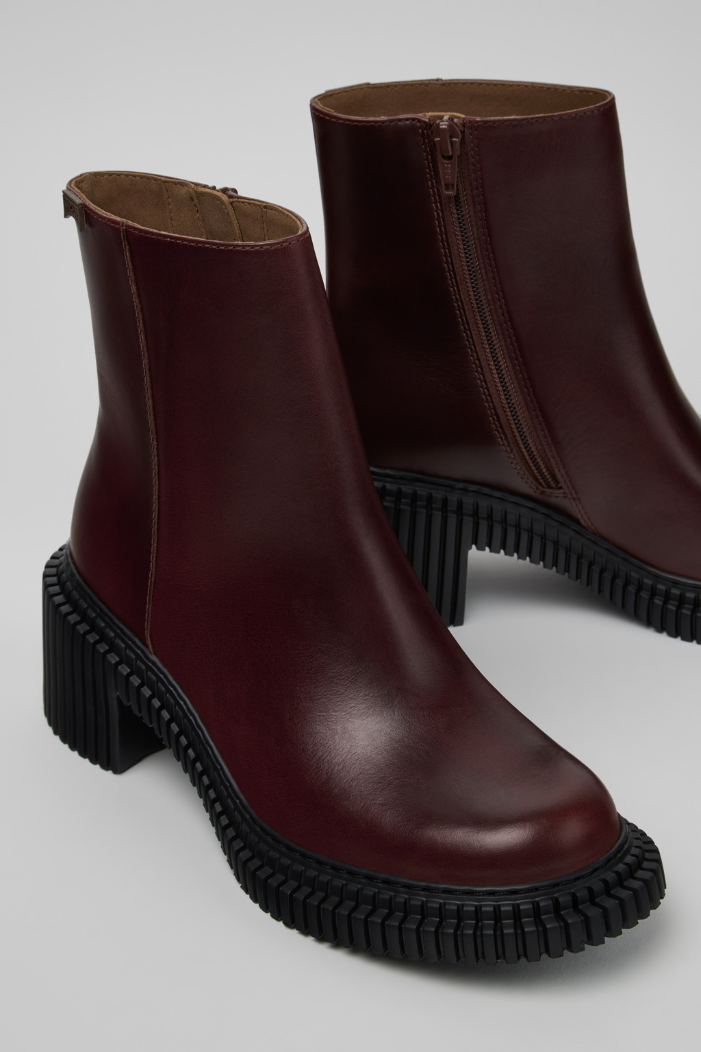 Pix London Brown Leather Boots for Women.