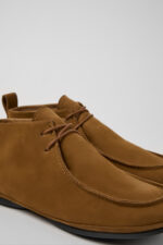 Right Nina Brown Nubuck Ankle Boots for Women.