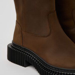 Pix Berlin Brown Nubuck Mid Boots for Women.