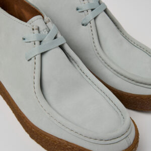 Peu Terreno Gray Nubuck Ankle Boots for Women.