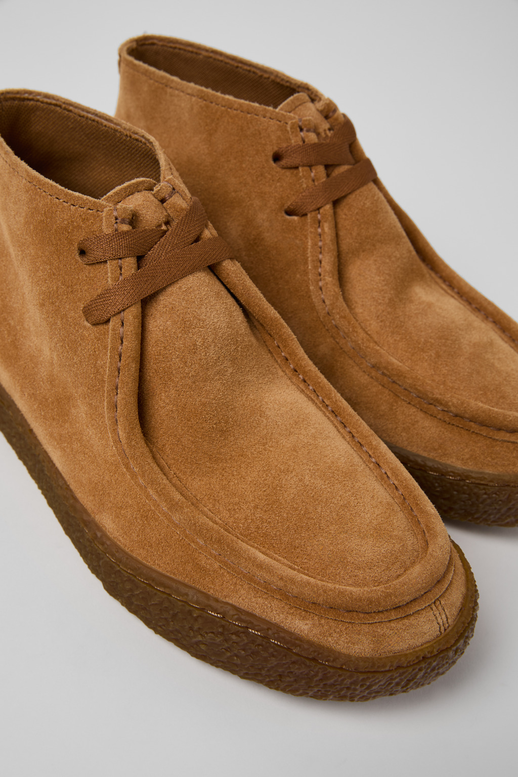 Peu Terreno Brown Nubuck Ankle Boots for Women.