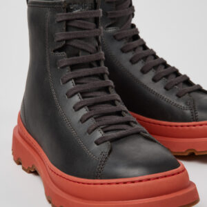 Brutus+ Gray Nubuck Mid Boots for Women.