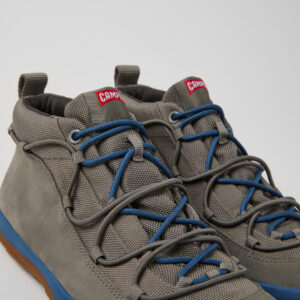 Peu Pista GM GORE-TEX Gray Textile and Nubuck Ankle Boots for Women.