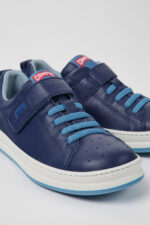 Runner Blue leather sneakers for kids