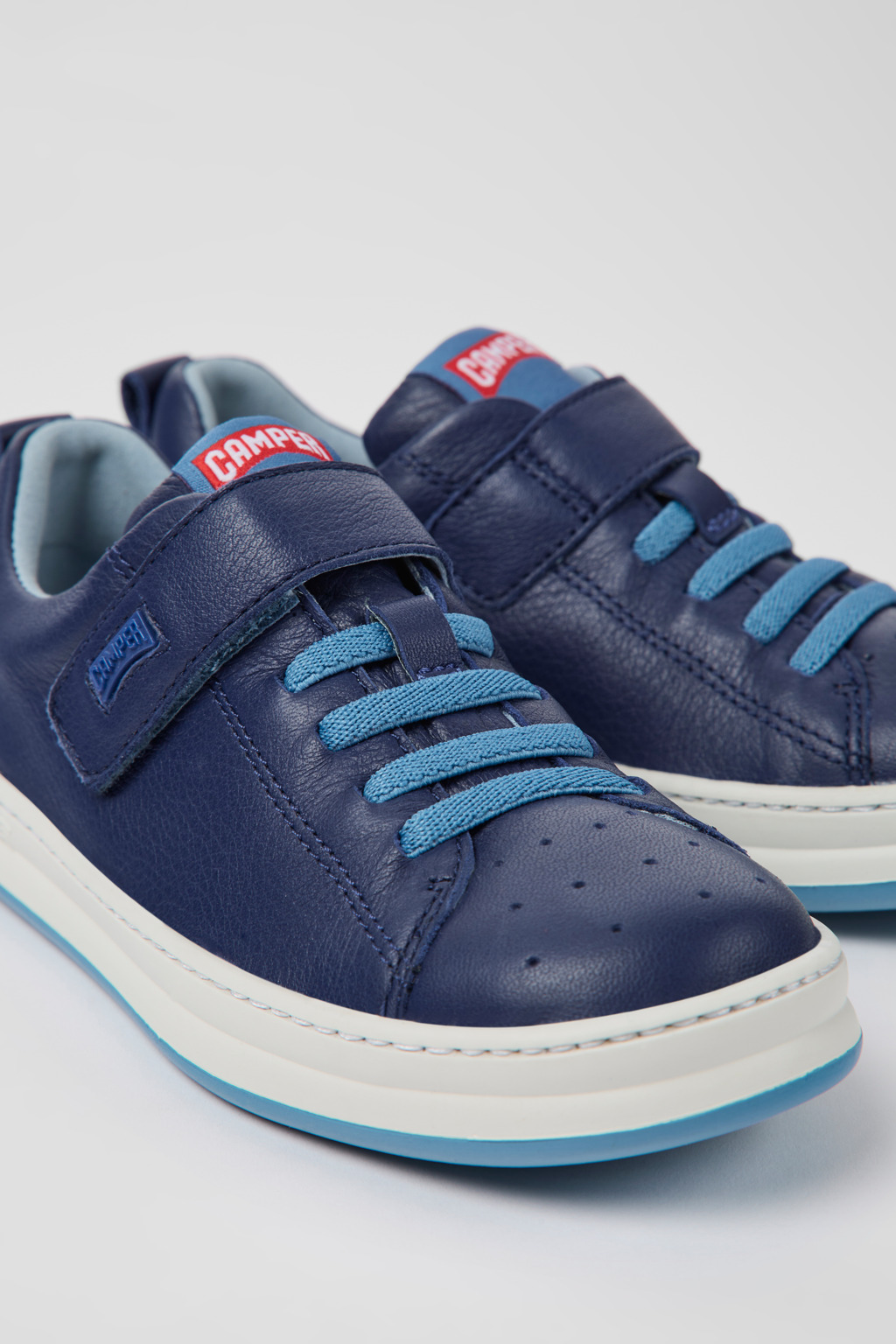 Runner Blue leather sneakers for kids