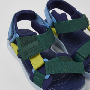 Wous Multicolored textile sandals for kids