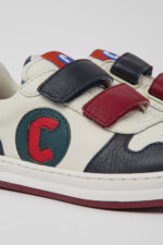 Runner White, blue and red sneakers